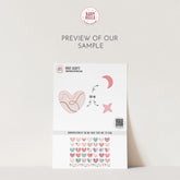 Boho Hearts Wall Decals, Nursery Decor, Removable Wall Stickers, Polka Dot Decals, Peel and Stick, Lion, Valentines Day