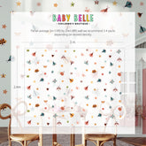 Butterfly & Flowers Wall Decals, Butterflies Nursery Art Stickers, Nursery Decor, Removable Wall Art, Daisy Polka Dot Decals, Peel And Stick