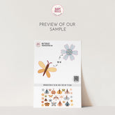 Butterfly & Flowers Wall Decals, Butterflies Nursery Art Stickers, Nursery Decor, Removable Wall Art, Daisy Polka Dot Decals, Peel And Stick