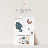 Celestial Ocean Wall Decals, Sea Animals Kids Room Wall Stickers, Sea Nursery Theme, Playroom, Bedroom Decor, Peel & Stick Sea Life Decals