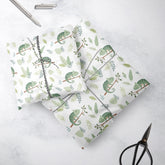Chameleons Gift Wrap, Eco Friendly Jungle Kids Gift Wrapping Paper, 100% Recyclable, Luxury Sustainable Kraft Birthday.