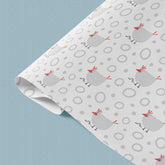 Chicken & Worm Gift Wrap, Eco-Friendly Farm Kids Gift Wrapping Paper, 100% Recyclable, Luxury Sustainable Kraft Birthday, Funny.
