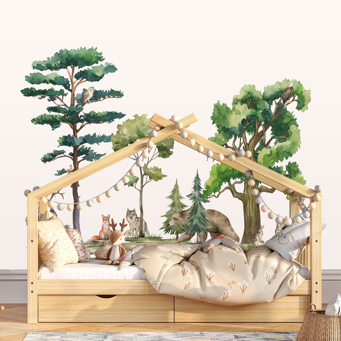 Woodland Animals Nursery Stickers - Innate Graphics