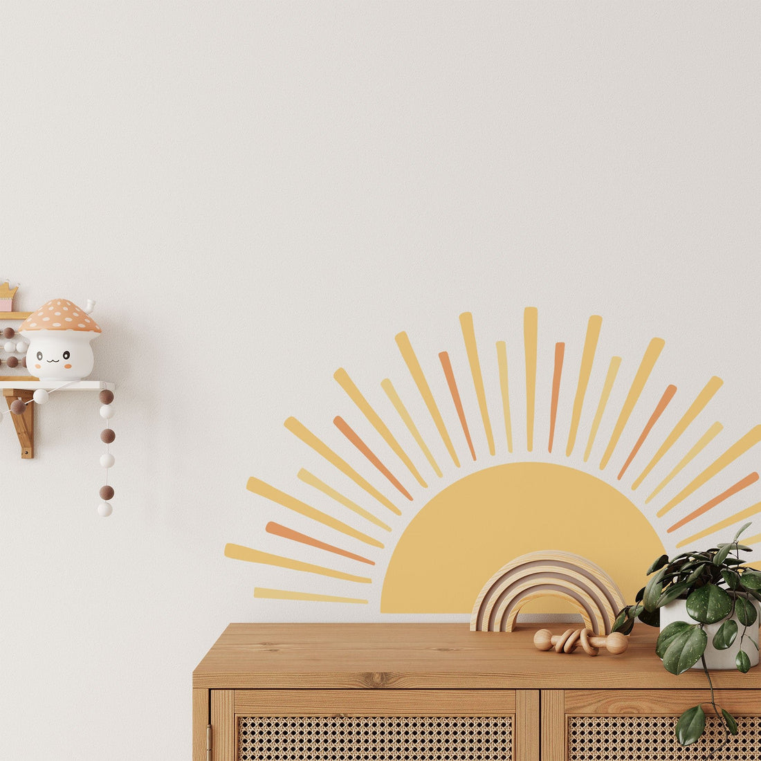 Boho Sun Nursery Wall Sticker - Baby Belle