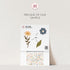 Wild Flower Nursery Wall Stickers, Kids Room Floral Wall Decal, Nursery Theme, Playroom, Bedroom Decor, Peel & Stick Nature Decals,