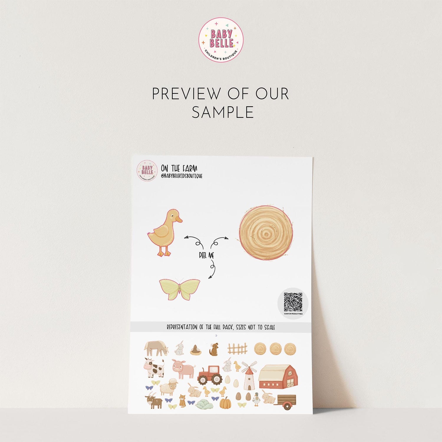 On The Farm Wall Decals – Baby Belle