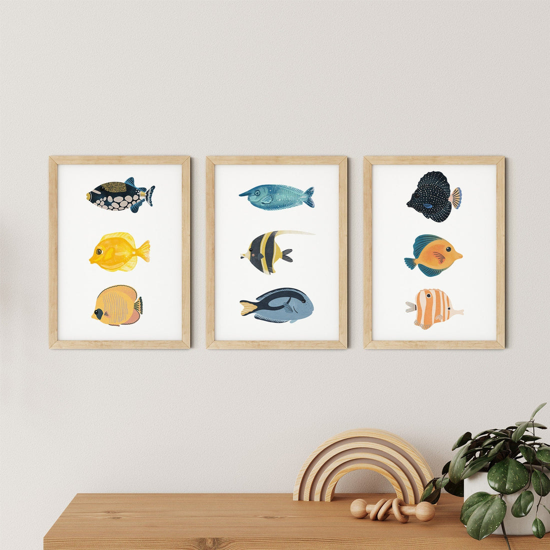 Reef Fish Nursery Print - Innate Graphics